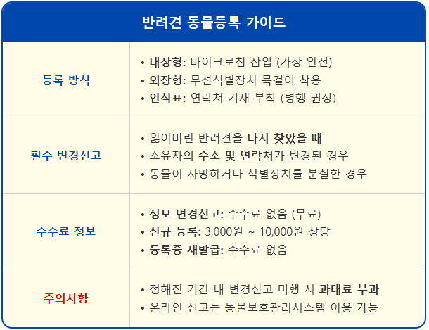 잃어버린 반려견 찾고 동물 변경신고 놓치면 과태료 1