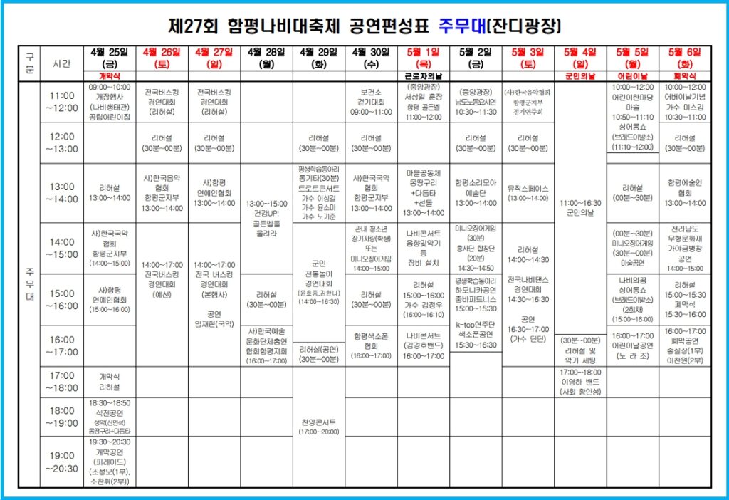 2025년 함평나비축제와 자동차극장 3 2025년 함평나비축제와 자동차극장 2
