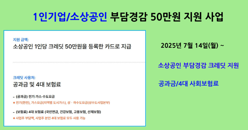 소상공인부담경감지원