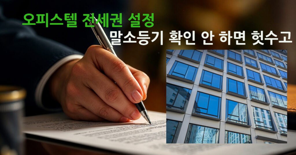 오피스텔 전세권 설정