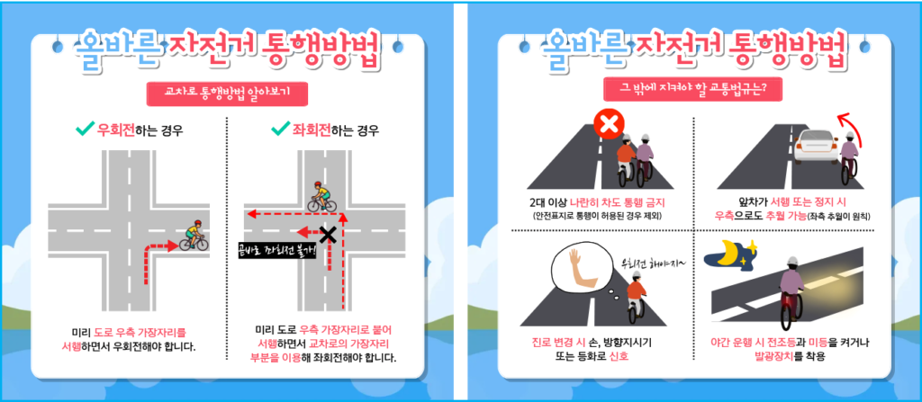 자전거 라이딩 필수 상식 올바른 횡단 방법 3 자전거 라이딩 필수 상식 올바른 횡단 방법 2