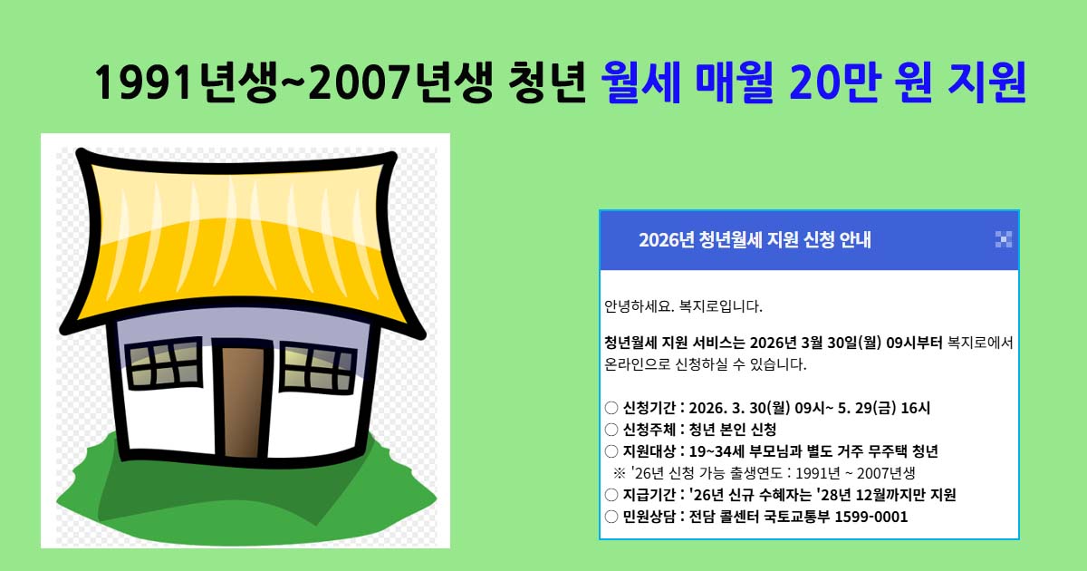 2026청년월세지원