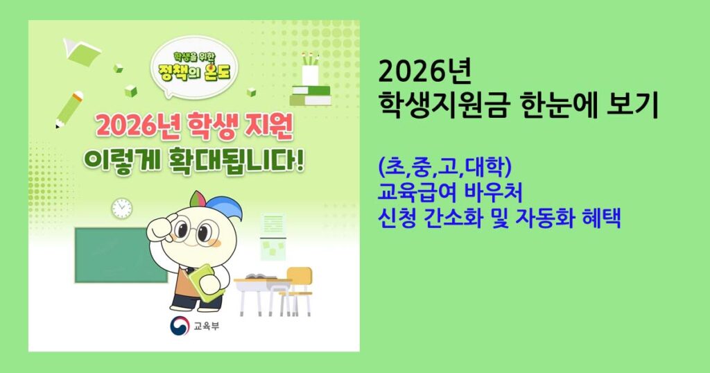 2026학생지원금종합