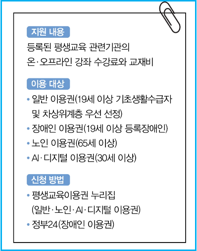 2026년 평생교육이용권, 대학생 35만원 신청 가능할까? 3 2026년 평생교육이용권, 대학생 35만원 신청 가능할까? 2