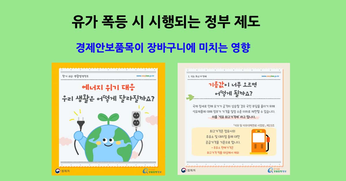 유가폭등시시행되는정부제도